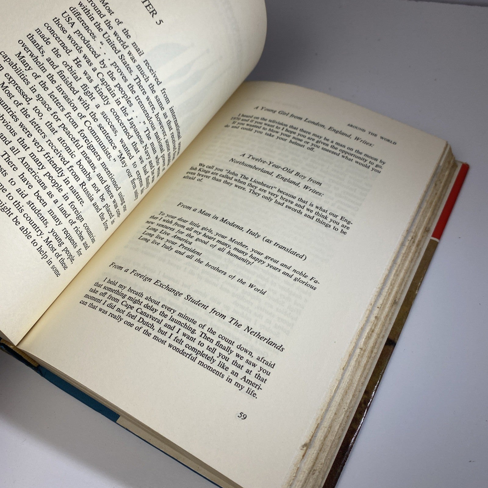 Letters To John Glenn World Book 1964 P. S. I Listened To Your Heartbeat 