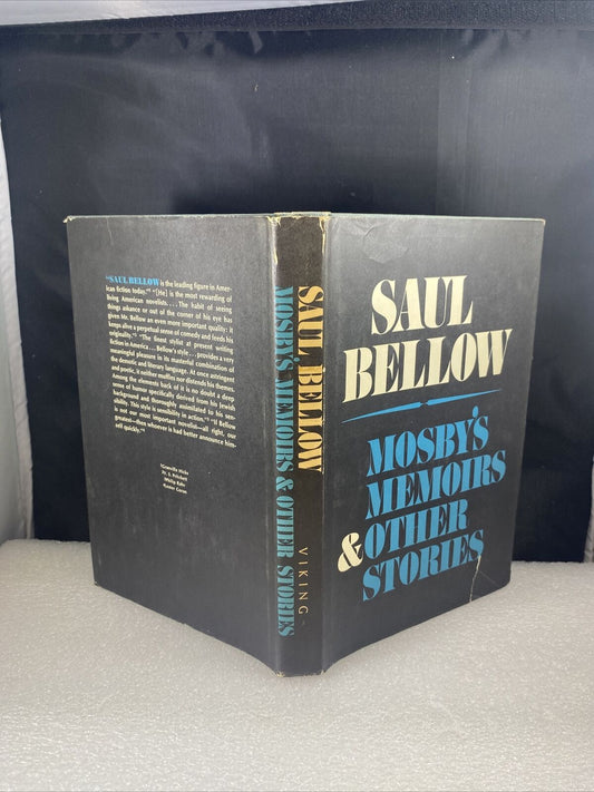 Mosby's Memoirs and Other Stories Hardcover Saul Bellow Book Club Edition Lit