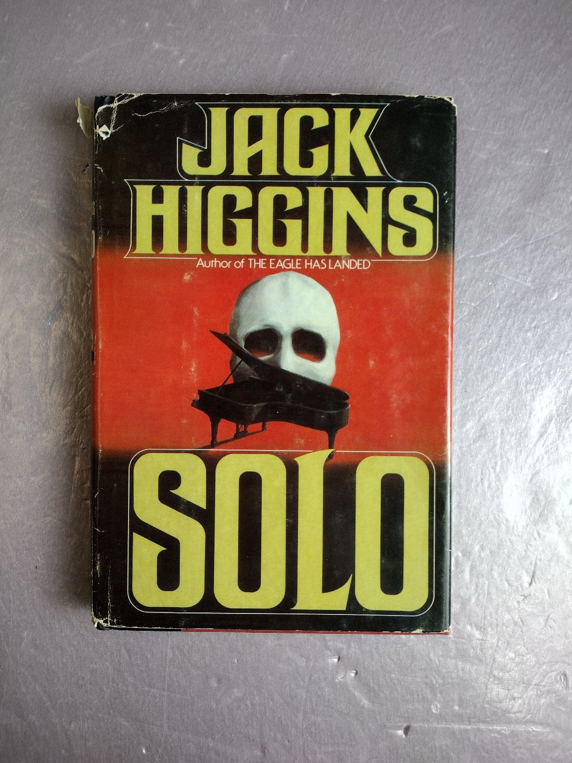 Solo Jack Higgins 1980 Thriller Espionage Stein and Day Hardcover