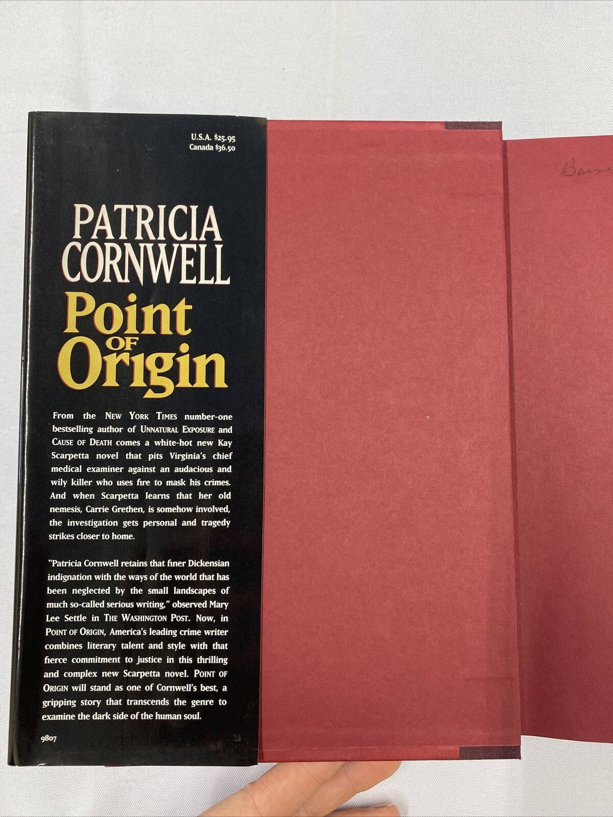 Point of Origin by Patricia Cornwell Hardcover