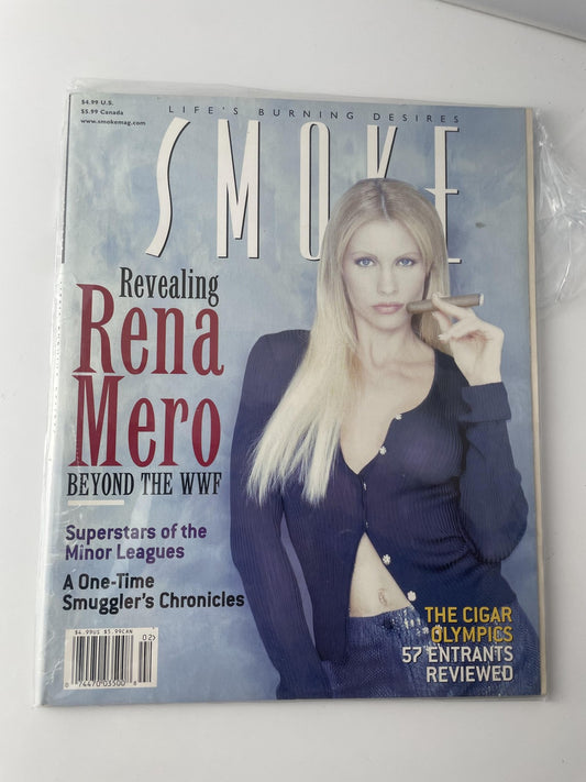 Vintage Smoke Magazine Summer 2000 Rena Mero WWF Cigar Olympics Minor Leagues