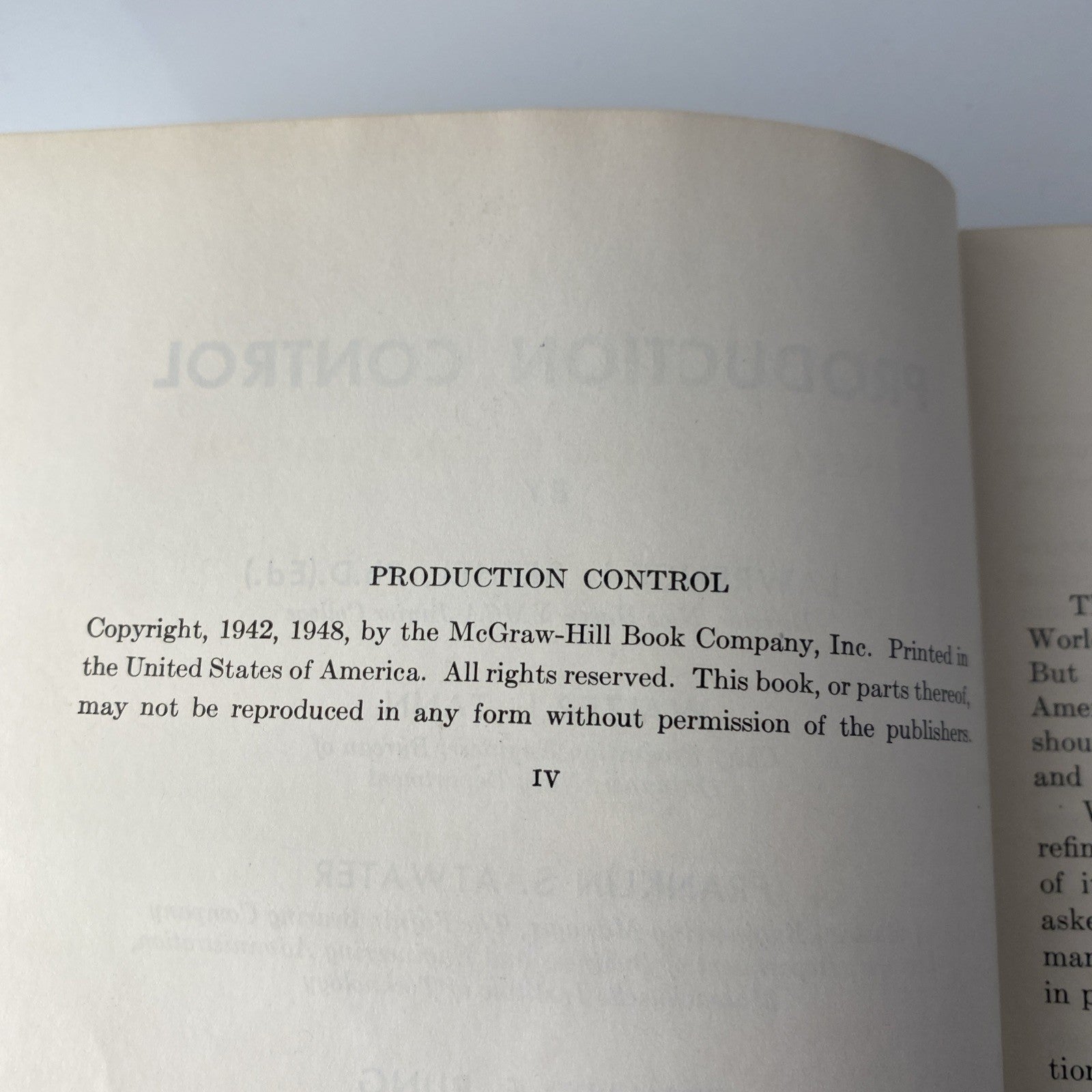 Production Control By Lawrence L. Bethel Second Edition McGraw Hill 1948