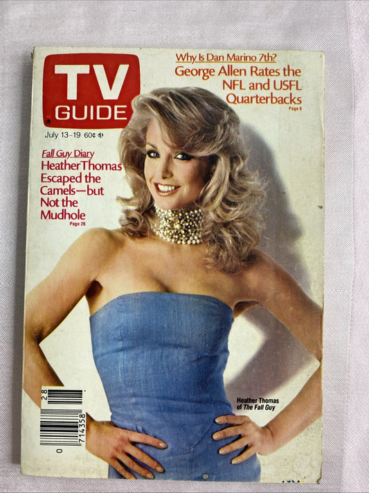TV Guide July 13-19 1985 Heather Thomas of The Fall Guy