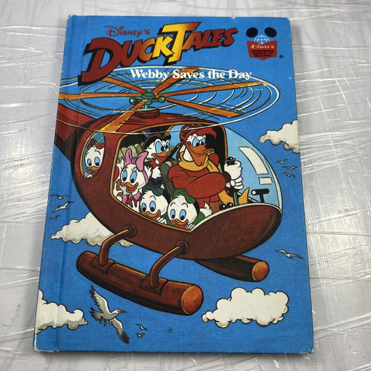 Disney's DUCK TALES Webby Saves the Day Vintage Hardcover Book FIRST PRINTING