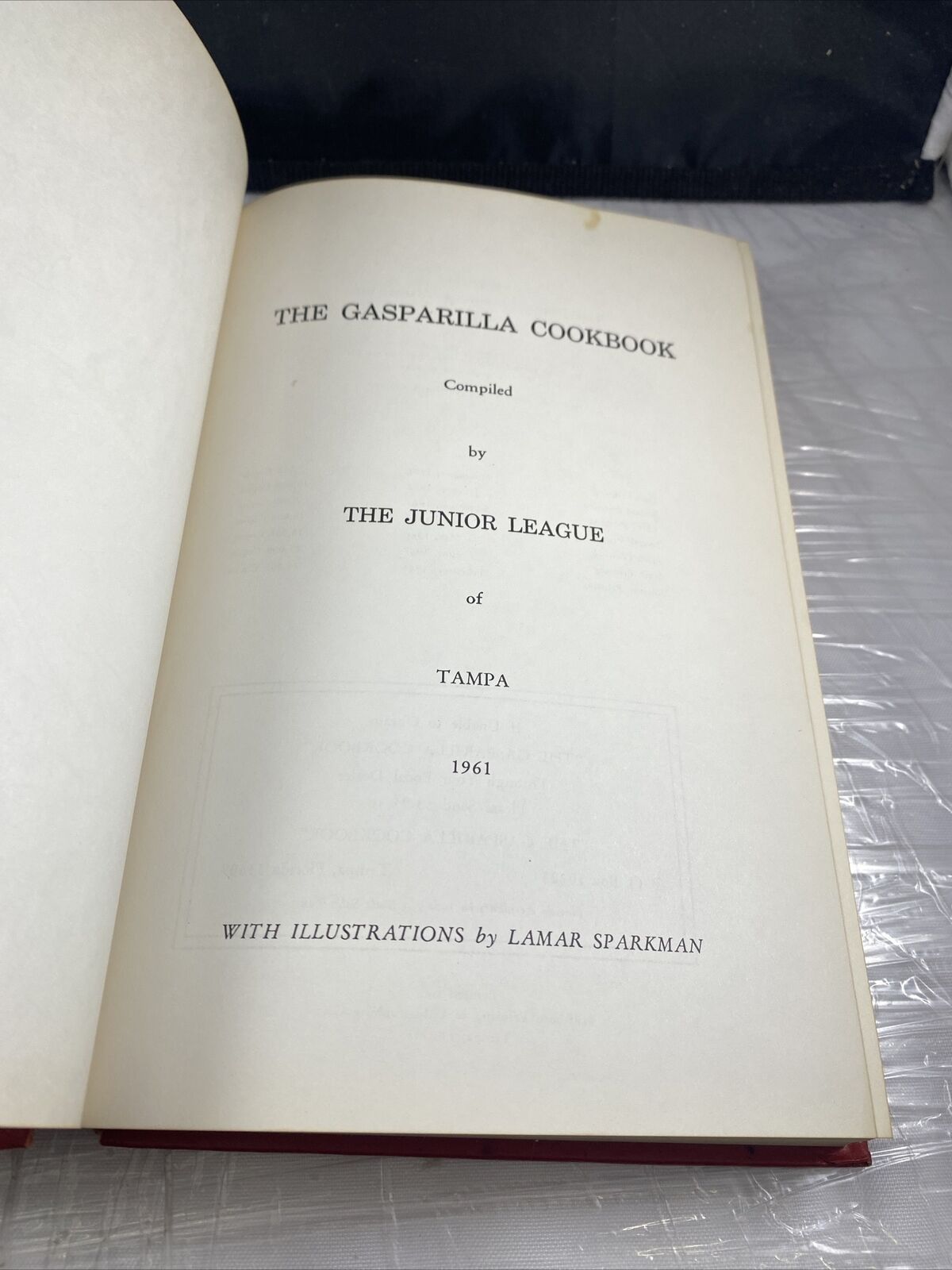 Vintage The Gasparilla Community Cookbook Junior League of TAMPA FLORIDA 1961