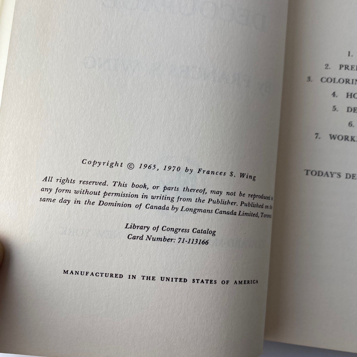 The Complete Book of Decoupage Frances S. Wing 1970 Revised Edition