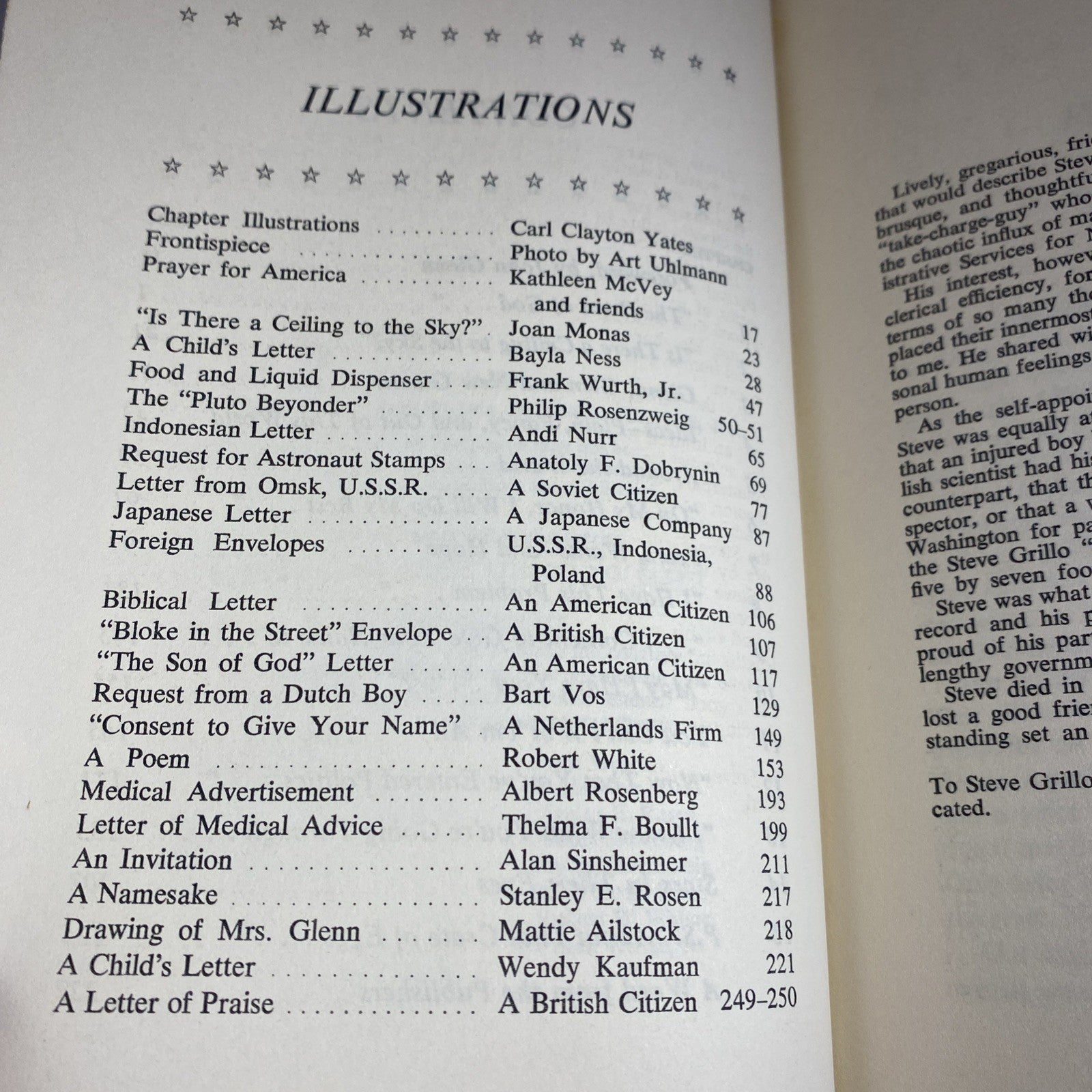 Letters To John Glenn World Book 1964 P. S. I Listened To Your Heartbeat 