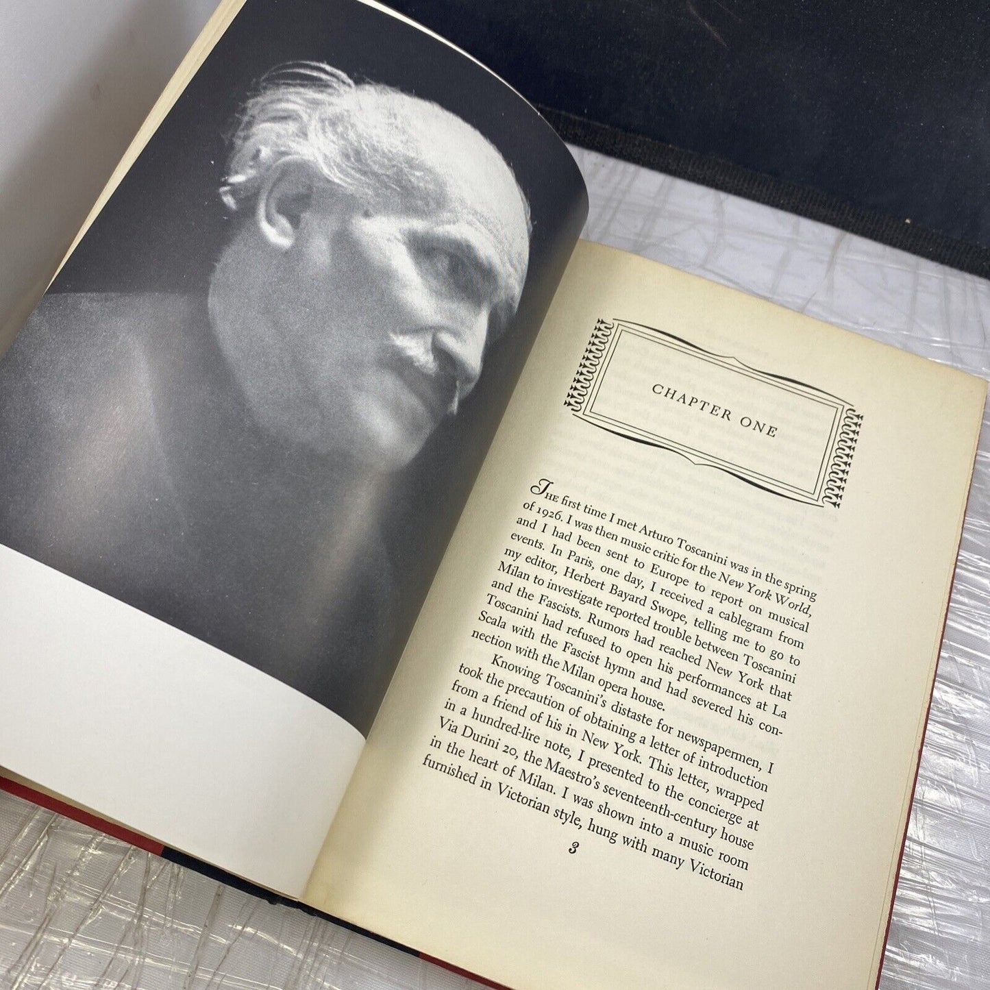 Toscanini: An Intimate Portrait by Chotzinoff Vintage 50s Red/black Book Good