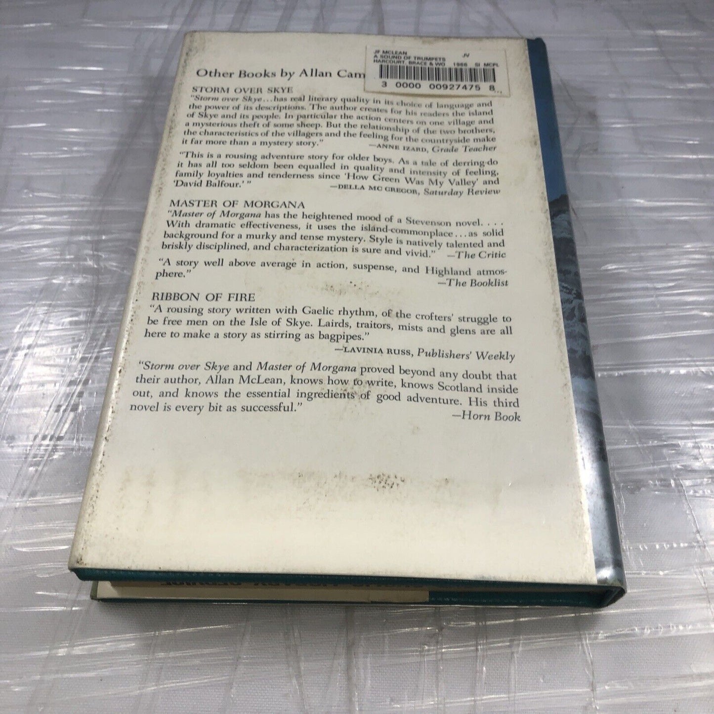 A Sound of Trumpets Allan Campbell McLean Vintage Hardcover Ex Library Book