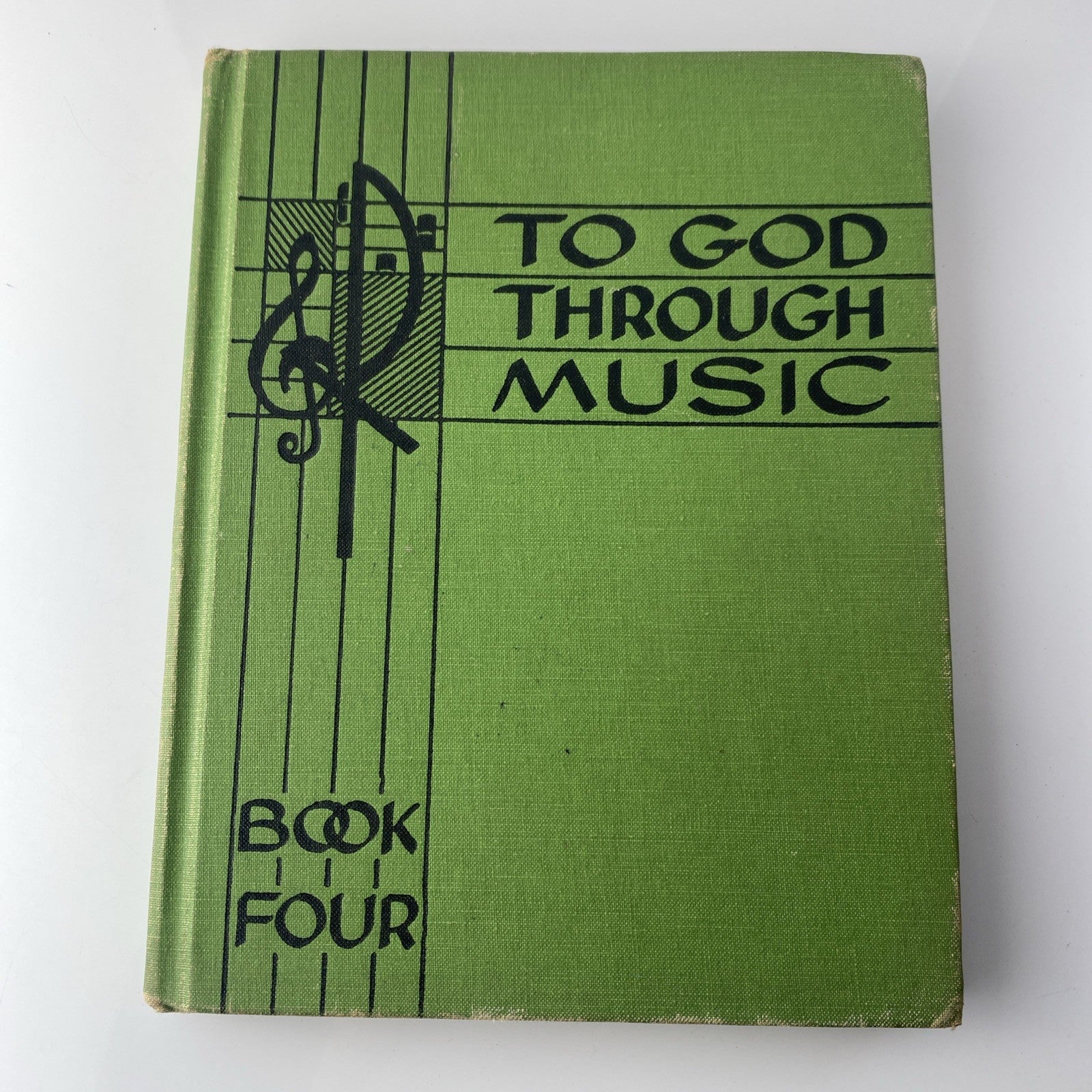 To God Through Music Book Four 4 HC 1958 Gregorian Institute of America Vintage