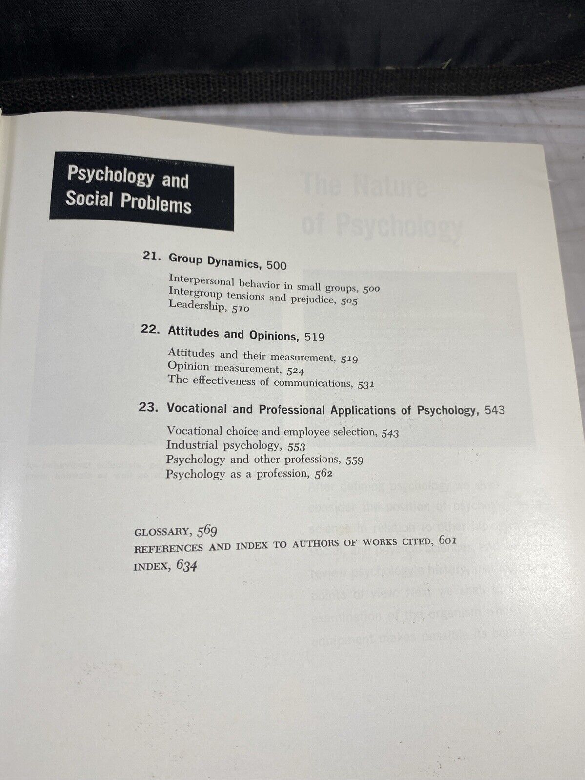 VINTAGE 50S Introduction to Psychology 1957 by Hilgard. College Science Textbook