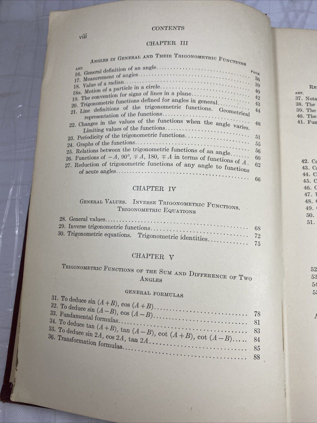 Elements Of Plane Trigonometry -Daniel Murray - 1912- Hardcover Antique Accptble