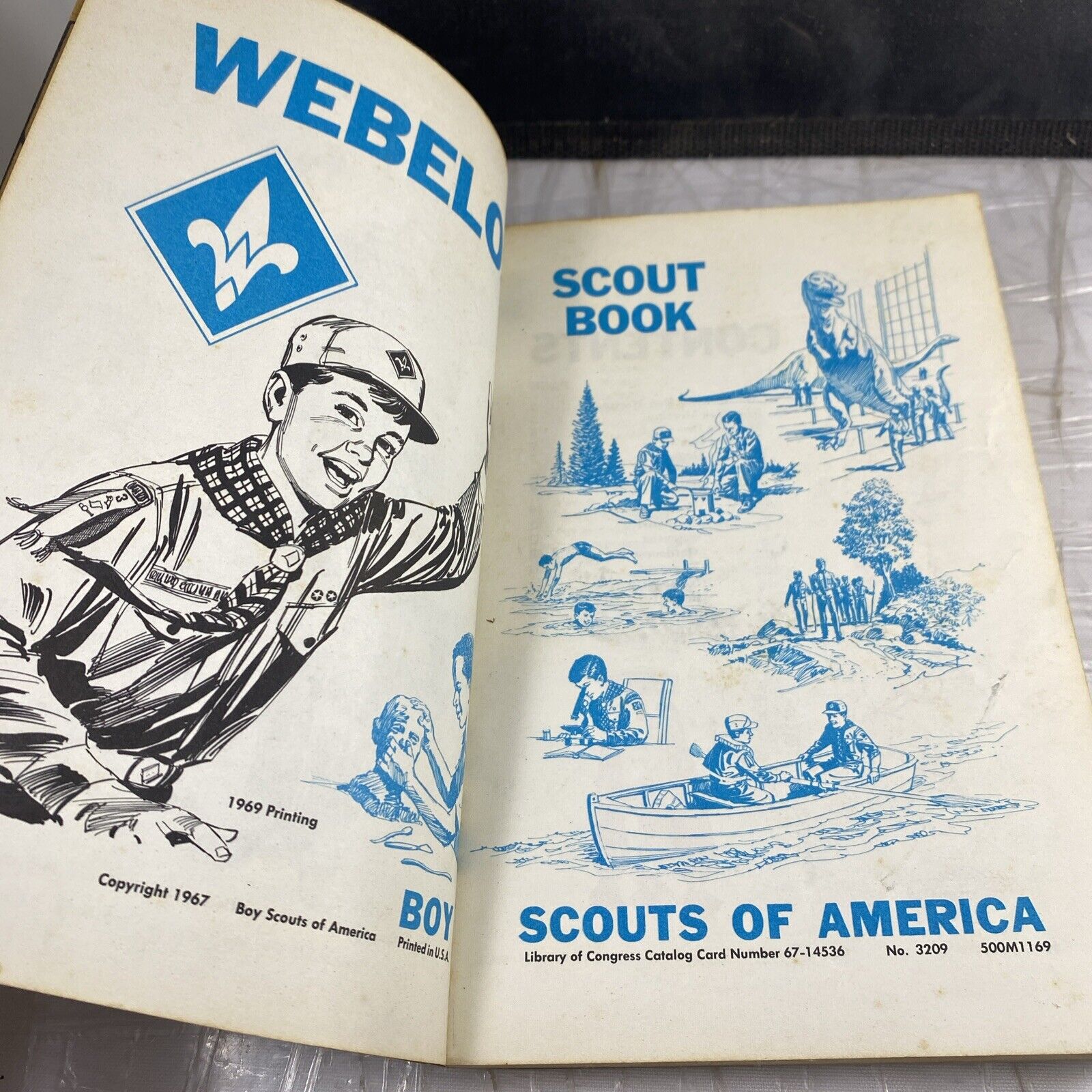 Webelos Scout Book, 1969 Boy Scouts of America Vintage Nature DIY Minimal Marks