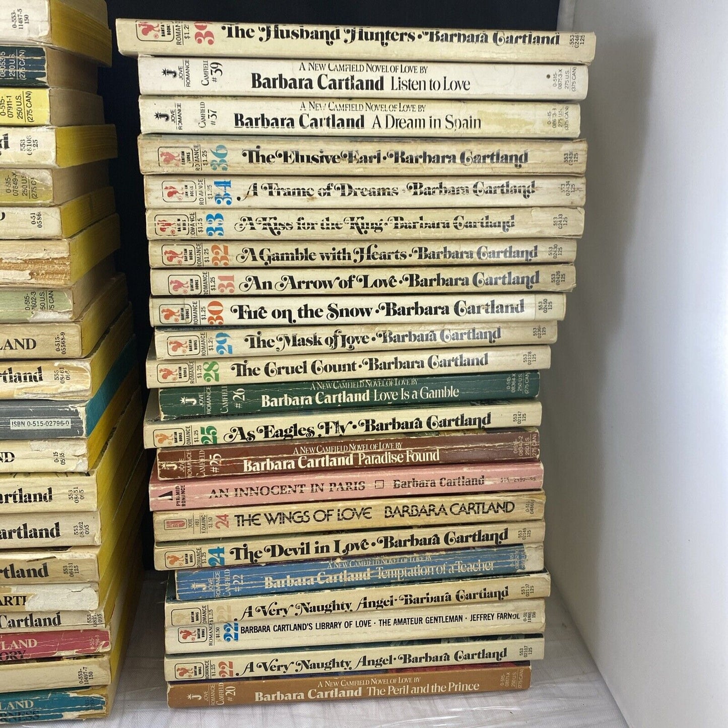 lot Of 160 Barbara Cartland Vintage Romance Paperback Book 50s 60s 70s 80s Novel