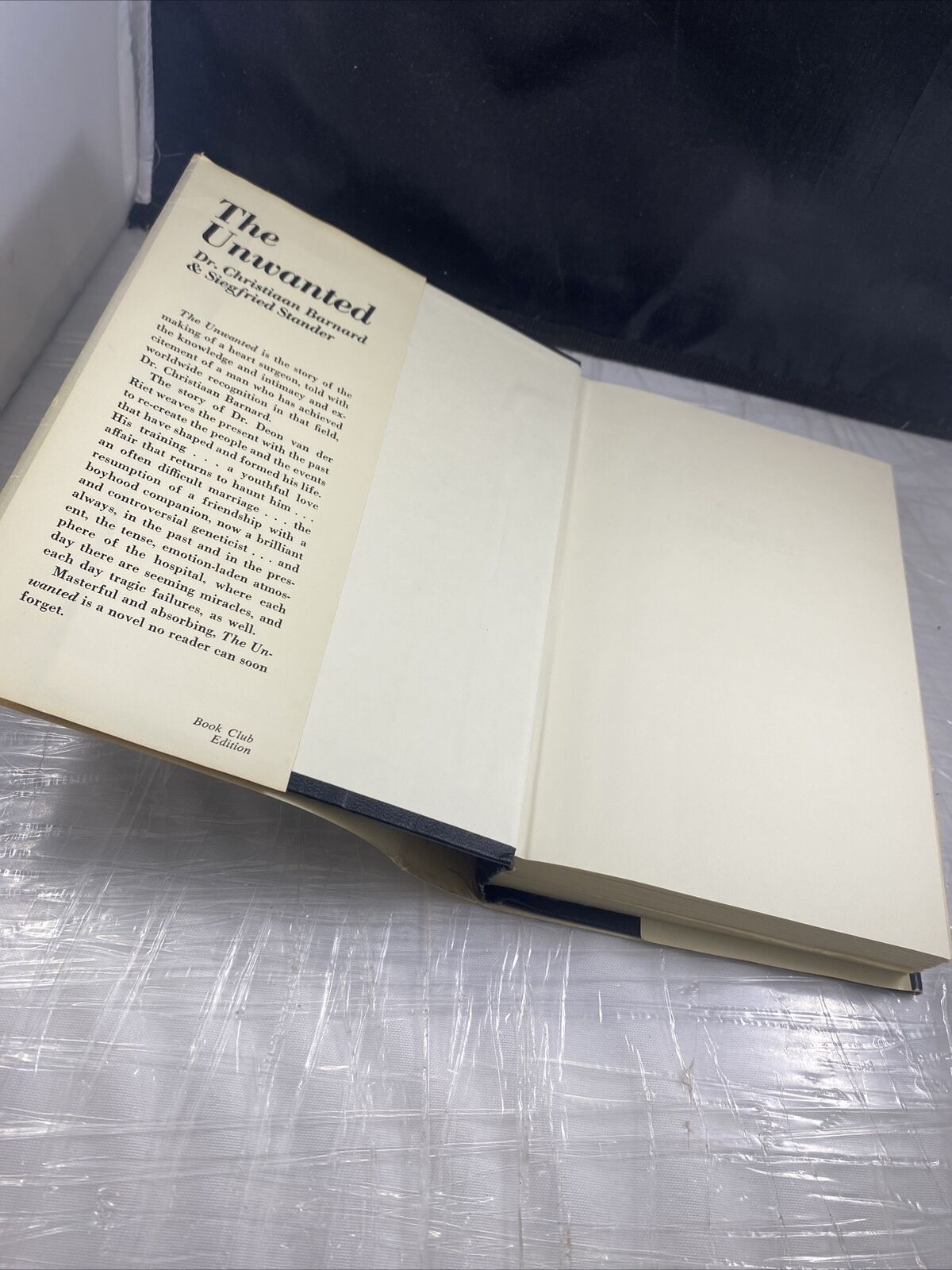 Dr. Christiaan Barnard The Unwanted 1975 First Edition Hardcover Vintage BCE