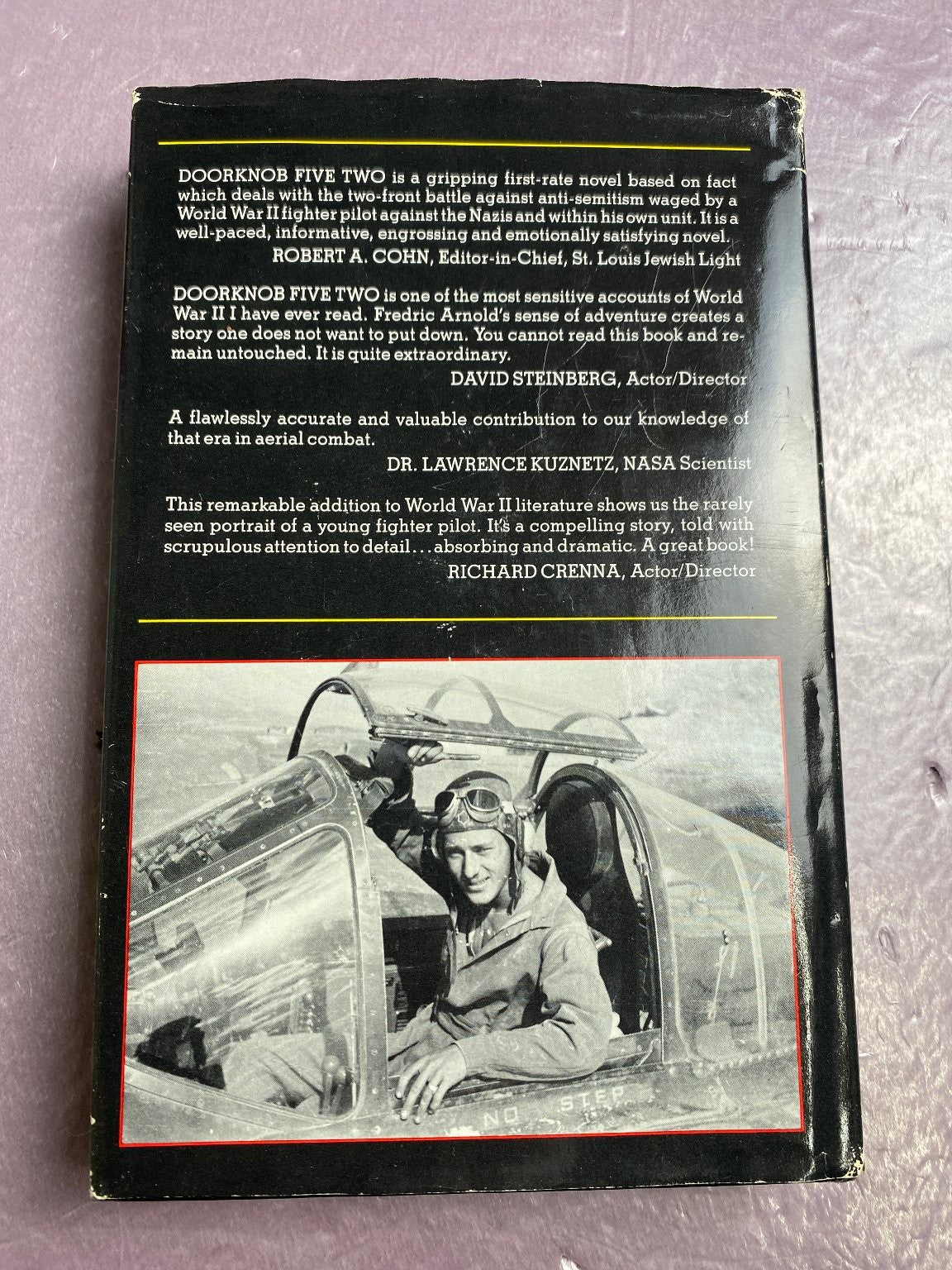 Doorknob Five Two Fredric Arnold 1984 First Printing WWII Jewish Fighter Pilot