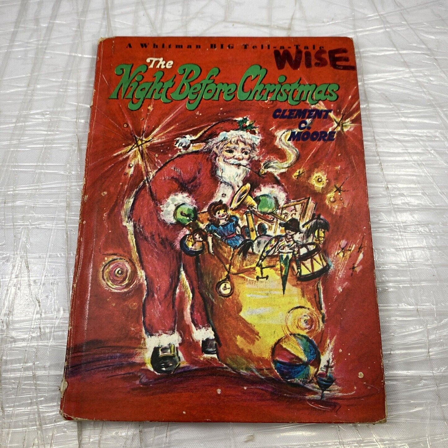 The Night Before Christmas Whitman Big Tell A Tale Vintage 60s Kids Hardover