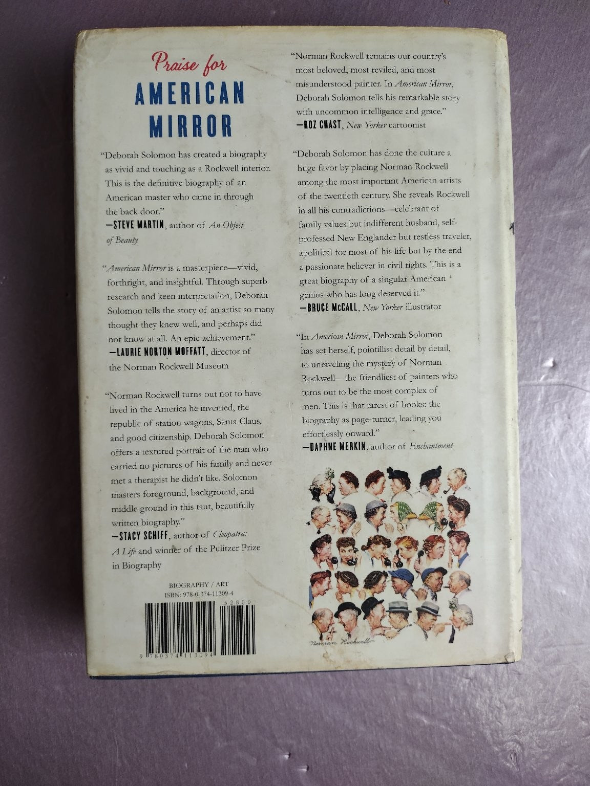 American Mirror Life & Art Norman Rockwell Deborah Solomon 2013 Biography FSG