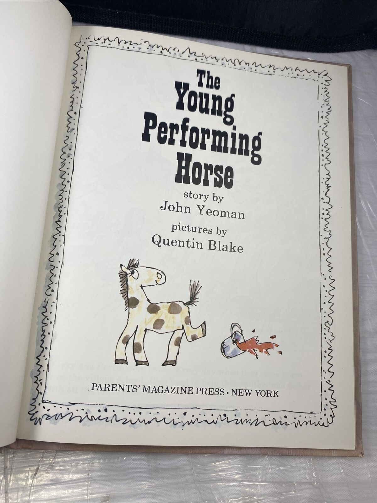 The Young Performing Horse by Yeoman, John Vintage 70s Kids Book First Print