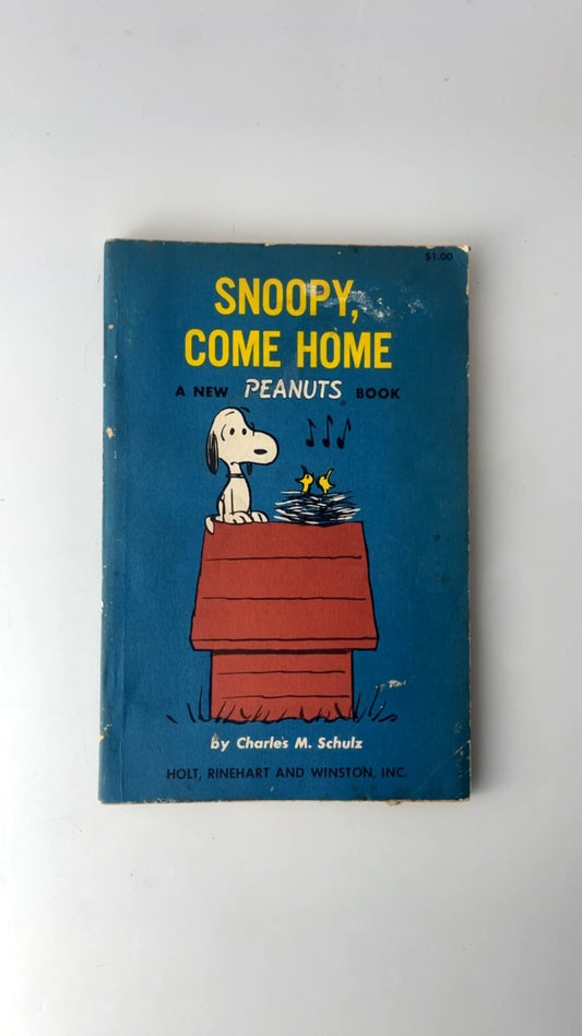Snoopy, Come Home by Charles M. Schulz 1968 Peanuts Illustrated Book