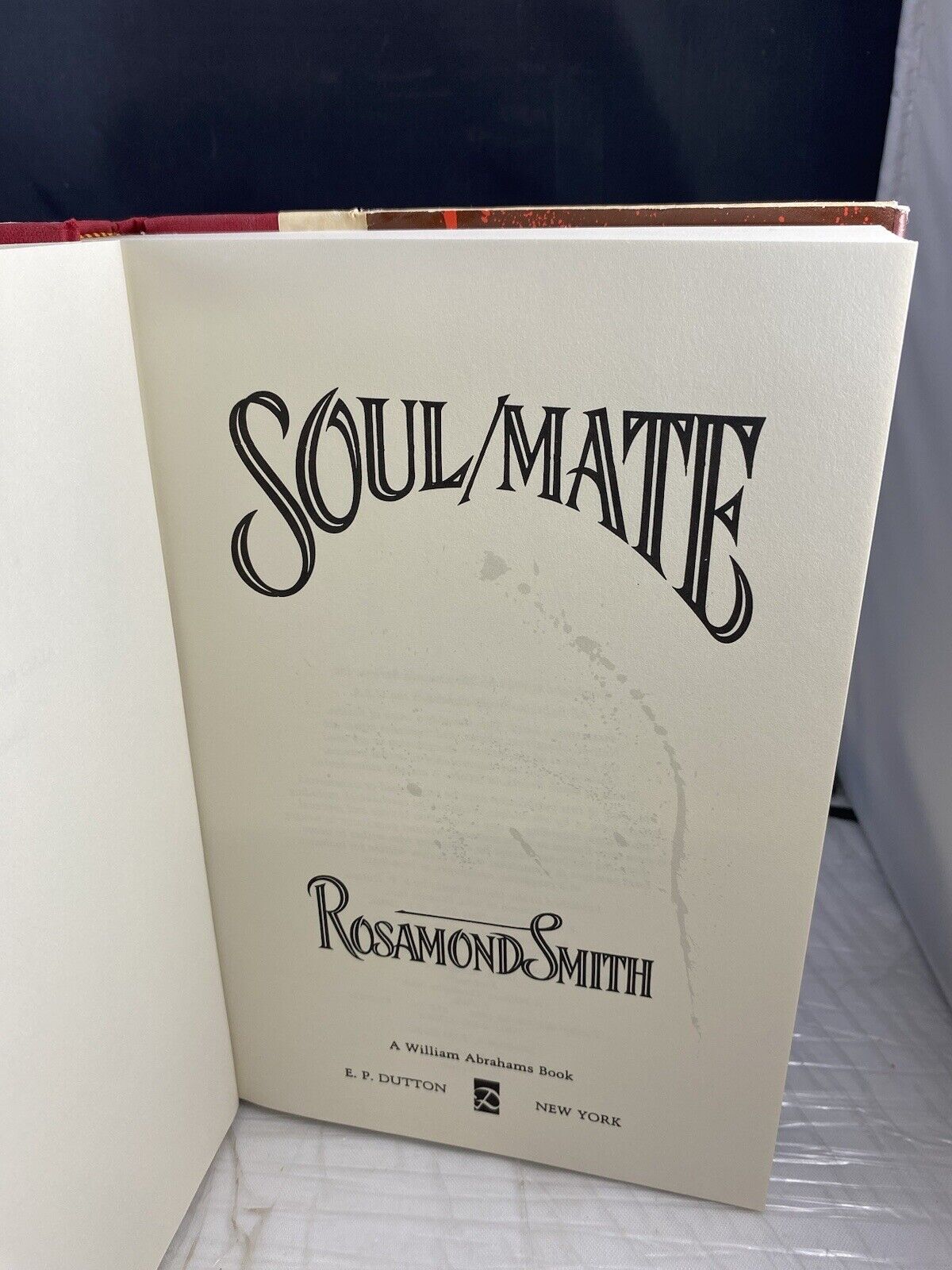 Soul Mate by Rosamond Smith First Edition 1989 HC              Uniquely Marked