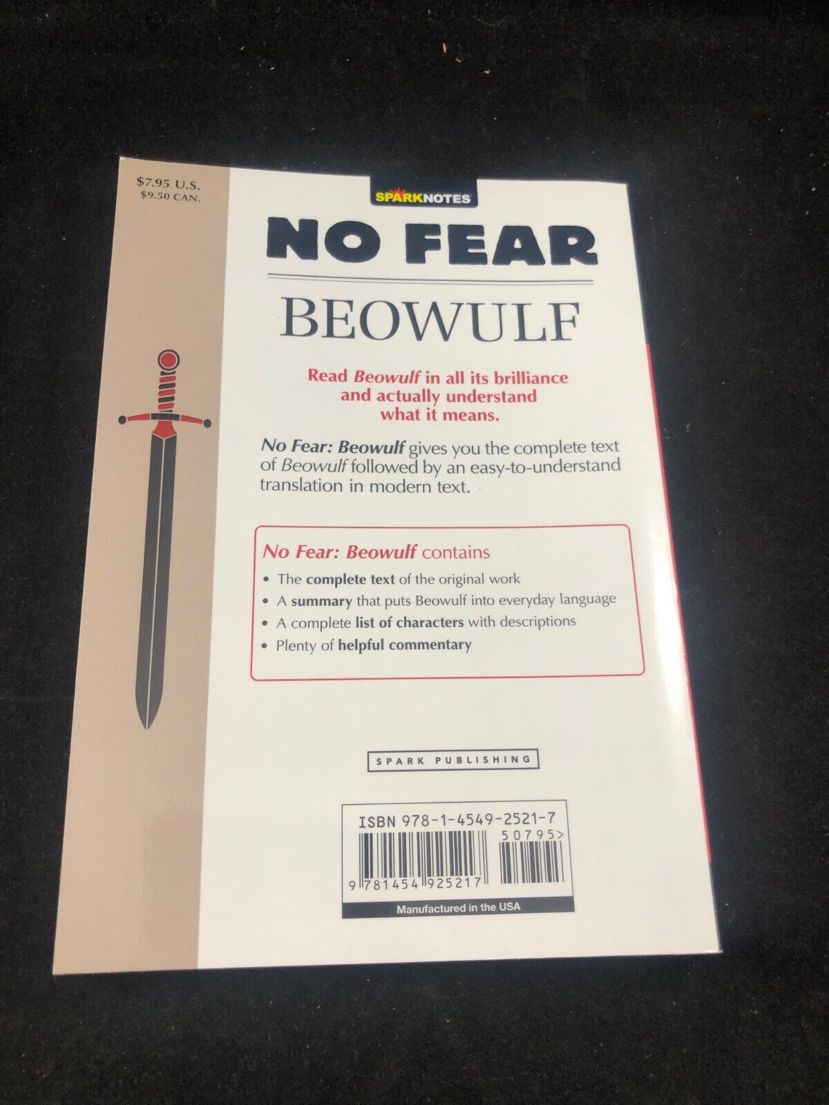 Beowulf (No Fear): Volume 3 by Sparknotes; Sparknotes