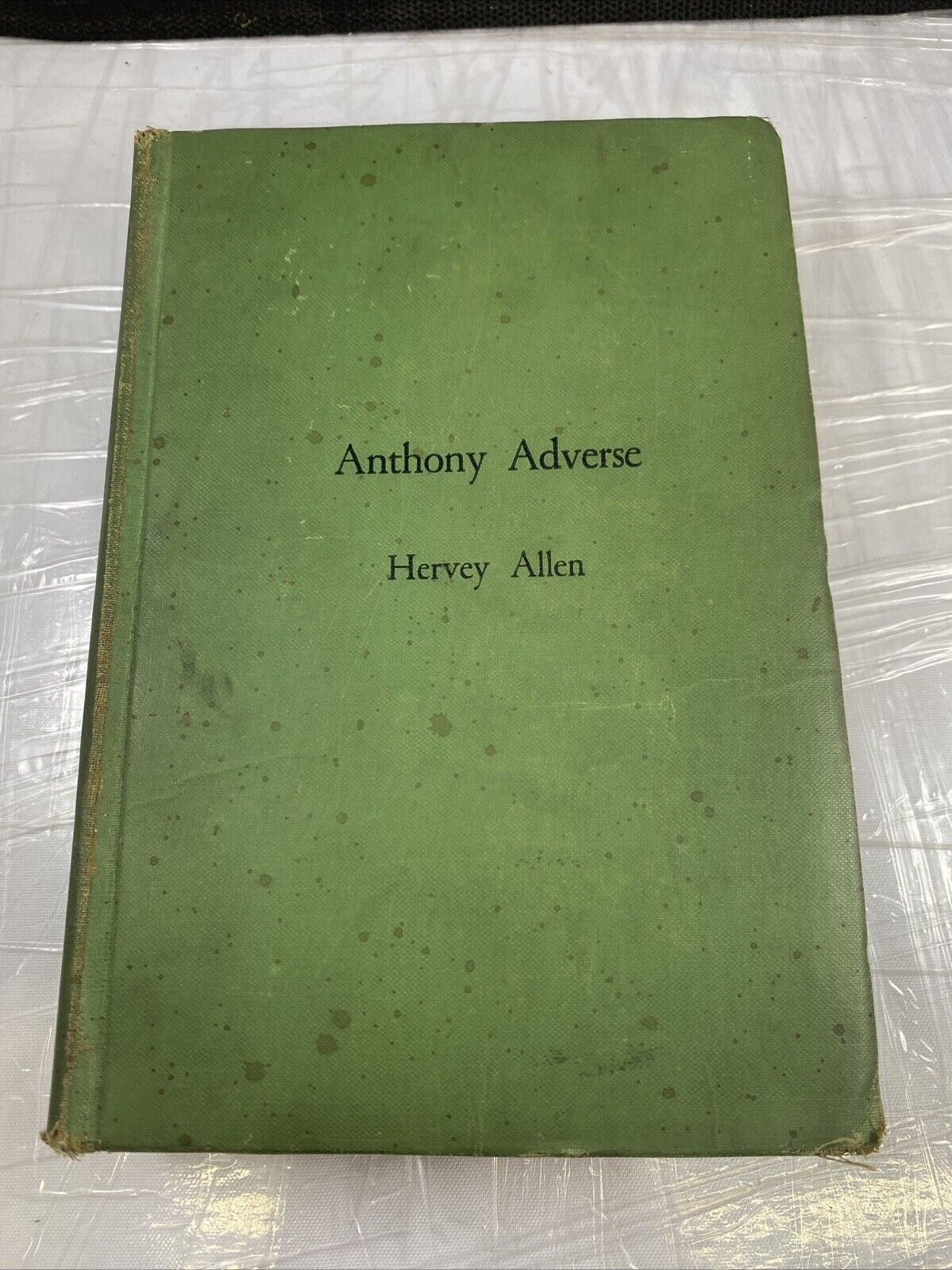 Anthony Adverse Hervey Allen Hardcover 1933 Rare Green Cover Antique Vintage Nov