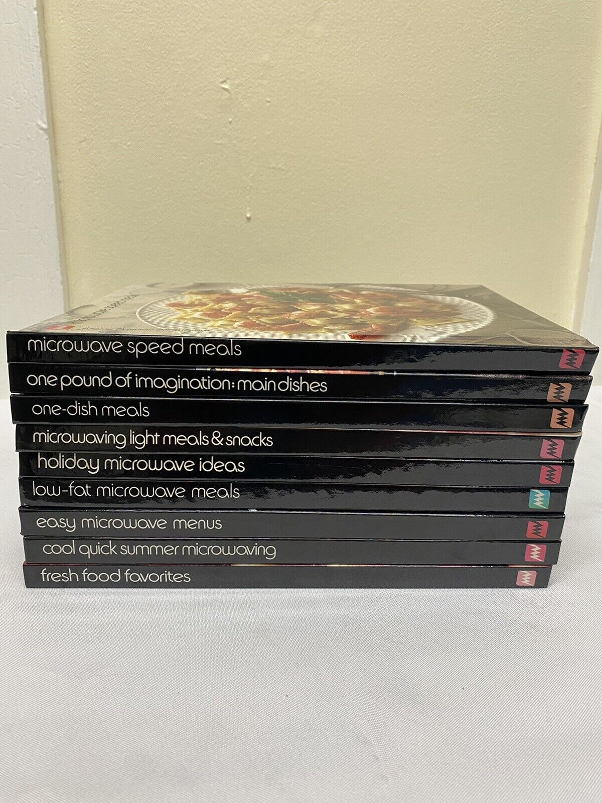 Vintage Microwave Cooking Library Bundle Lot Of 9 Cookbook Set Collection