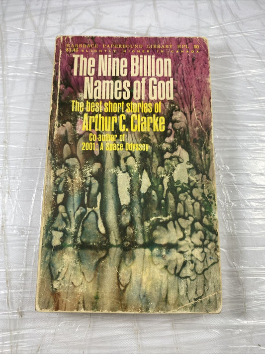 The Nine Billion Names Of God Paperback 1967 Arthur C Clarke Vintage Rare Cover 