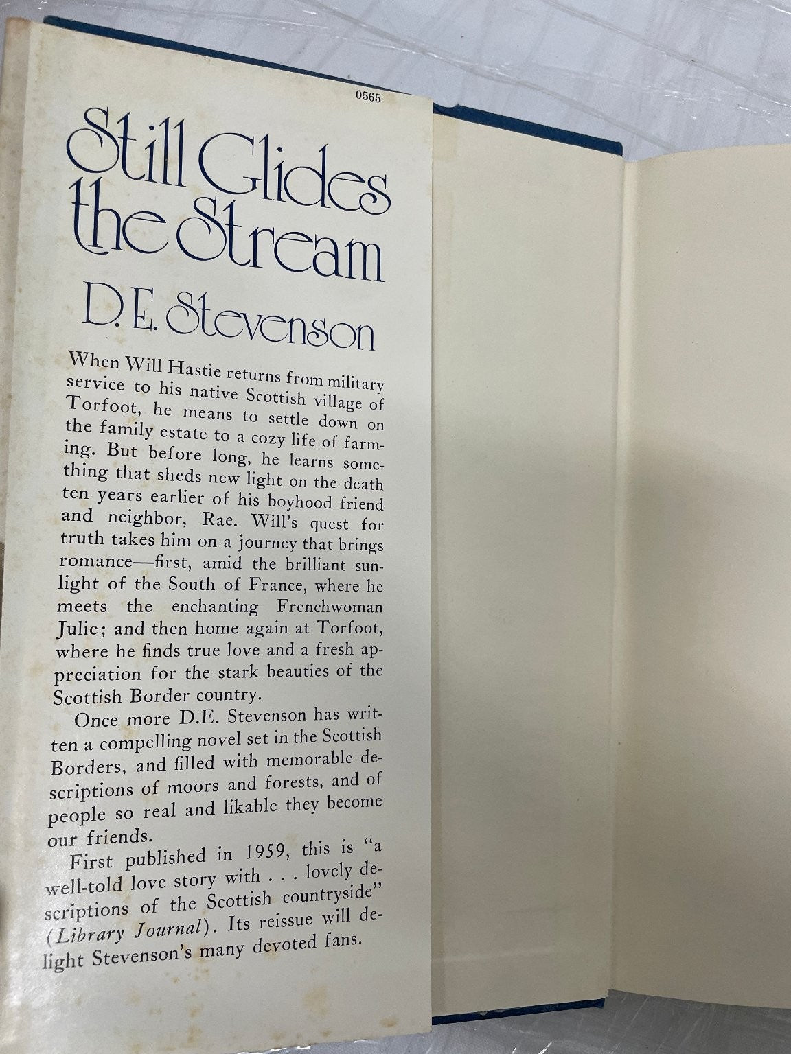 Still Glides the Stream by D.E. Stevenson 1959 First Edition Novel