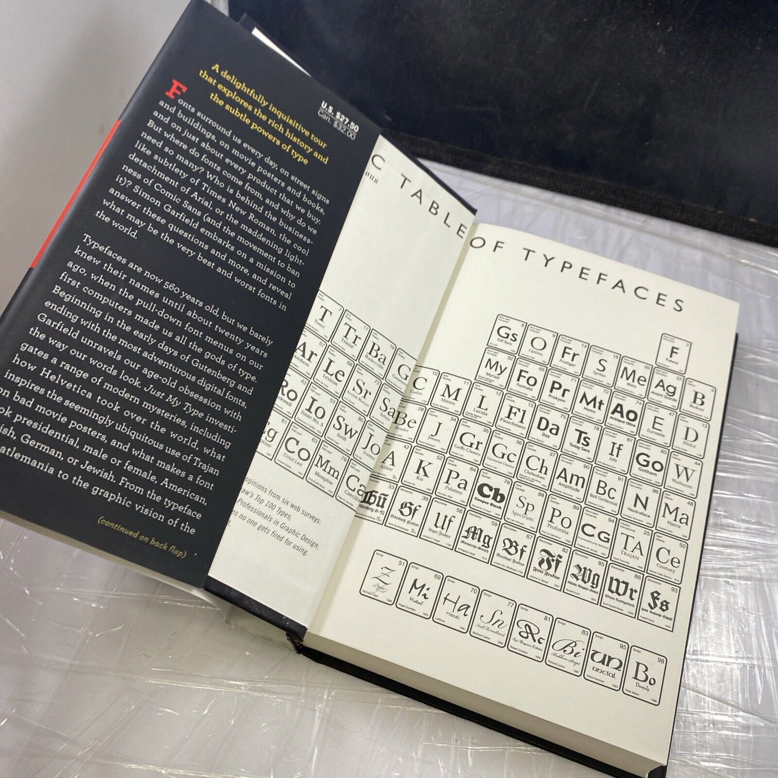Just My Type: A Book about Fonts by Garfield, Simon Hardcovery Typography Book