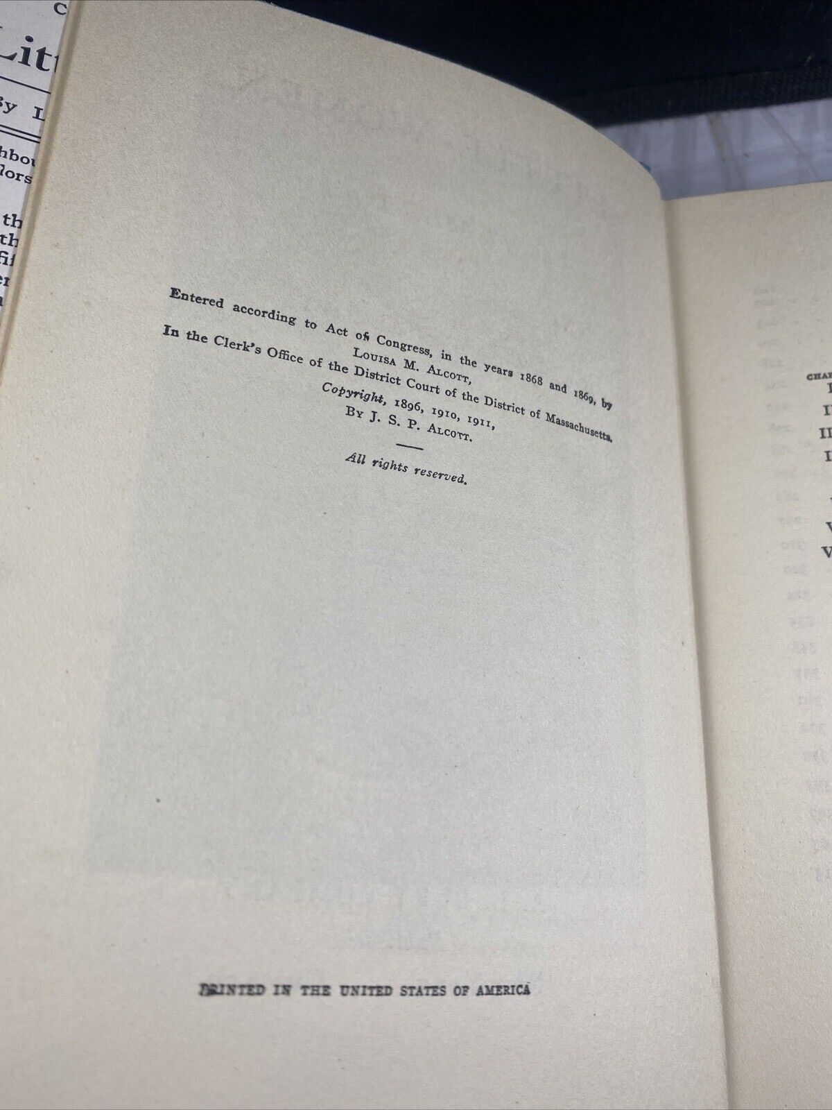 "LITTLE WOMEN" BY LOUISA M. ALCOTT - Vintage 1911 Edition AL Burt Publ Dust J