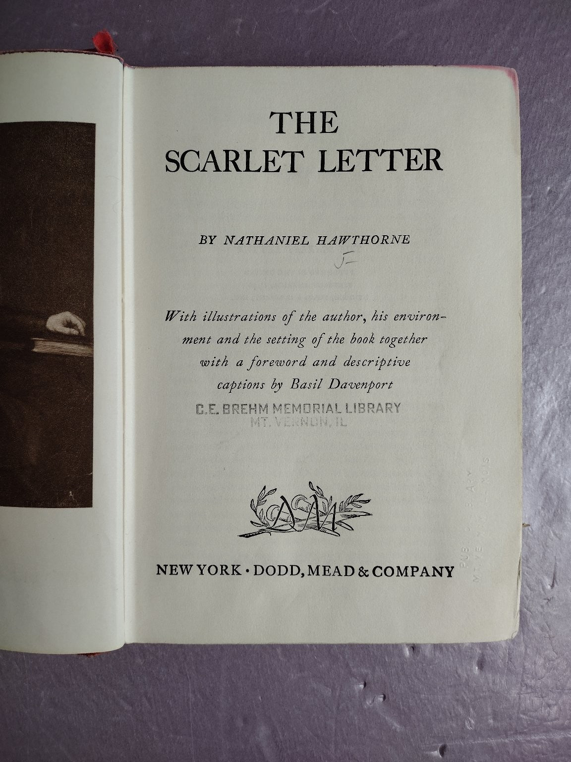The Scarlet Letter Nathaniel Hawthorne 1948 Illustrated Dodd, Mead Classic
