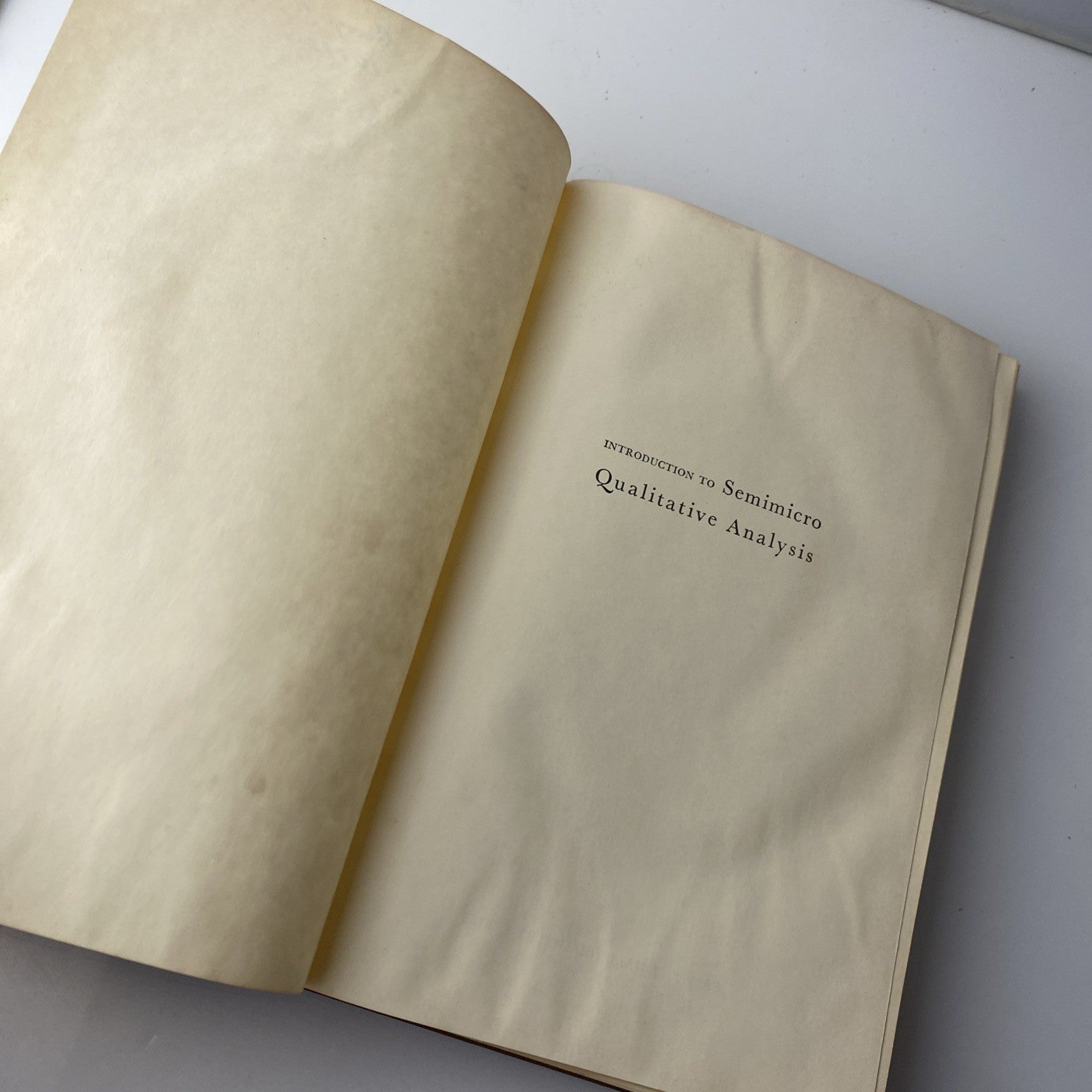 Introduction to Semimicro Qualitative Analysis by C.H. Sorum 1963 Third Edition 