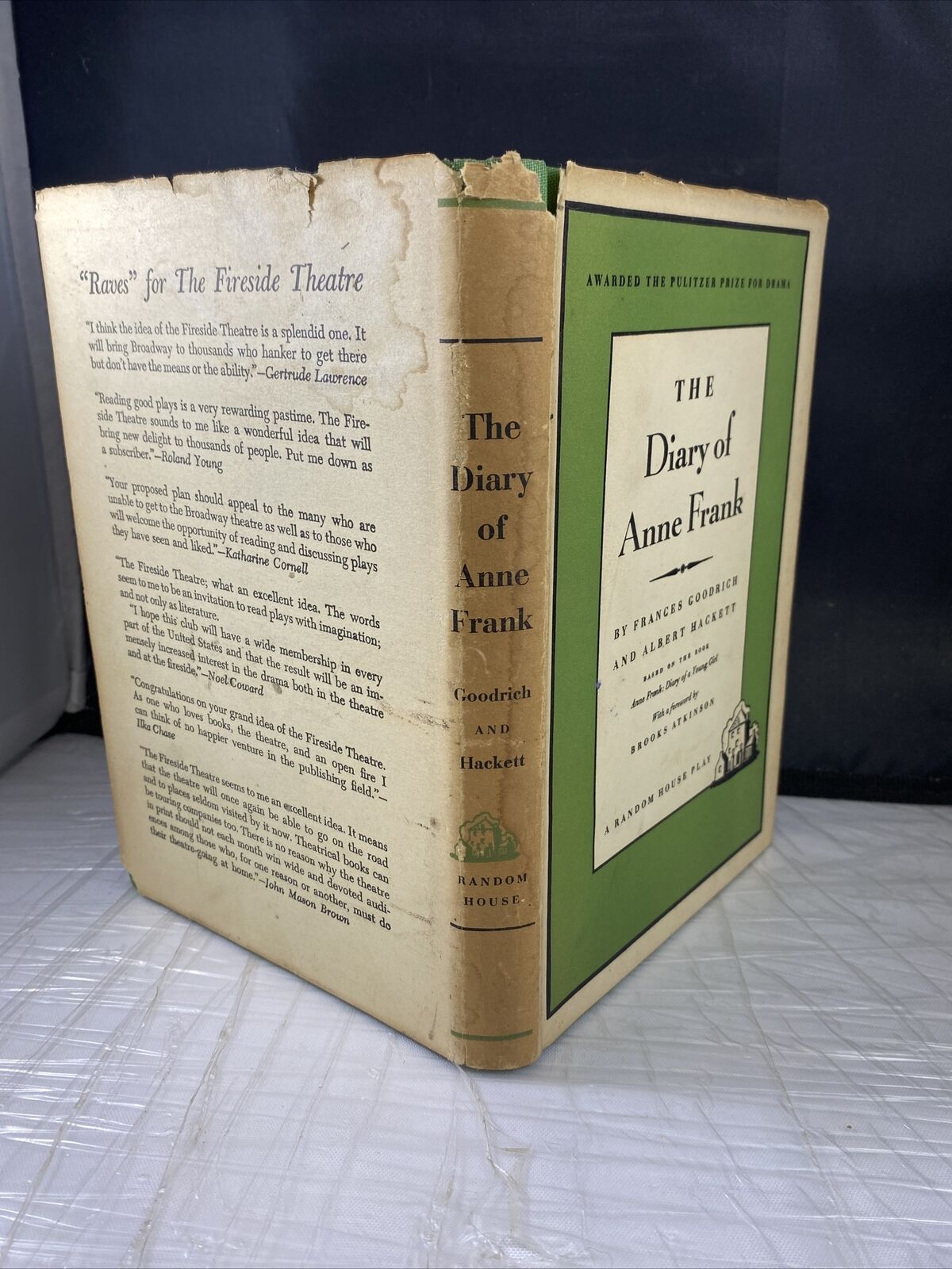 The Diary Of Anne Frank Hardcover Vintage Rare First Book Club Edition 1956