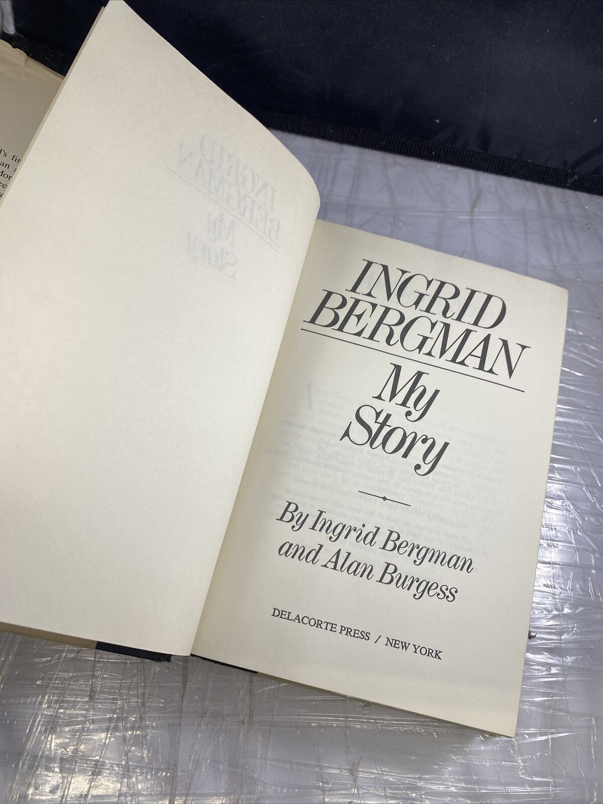 Ingrid Bergman: My Story by Burgess, Alan Hardback Book Club Edition Vintage