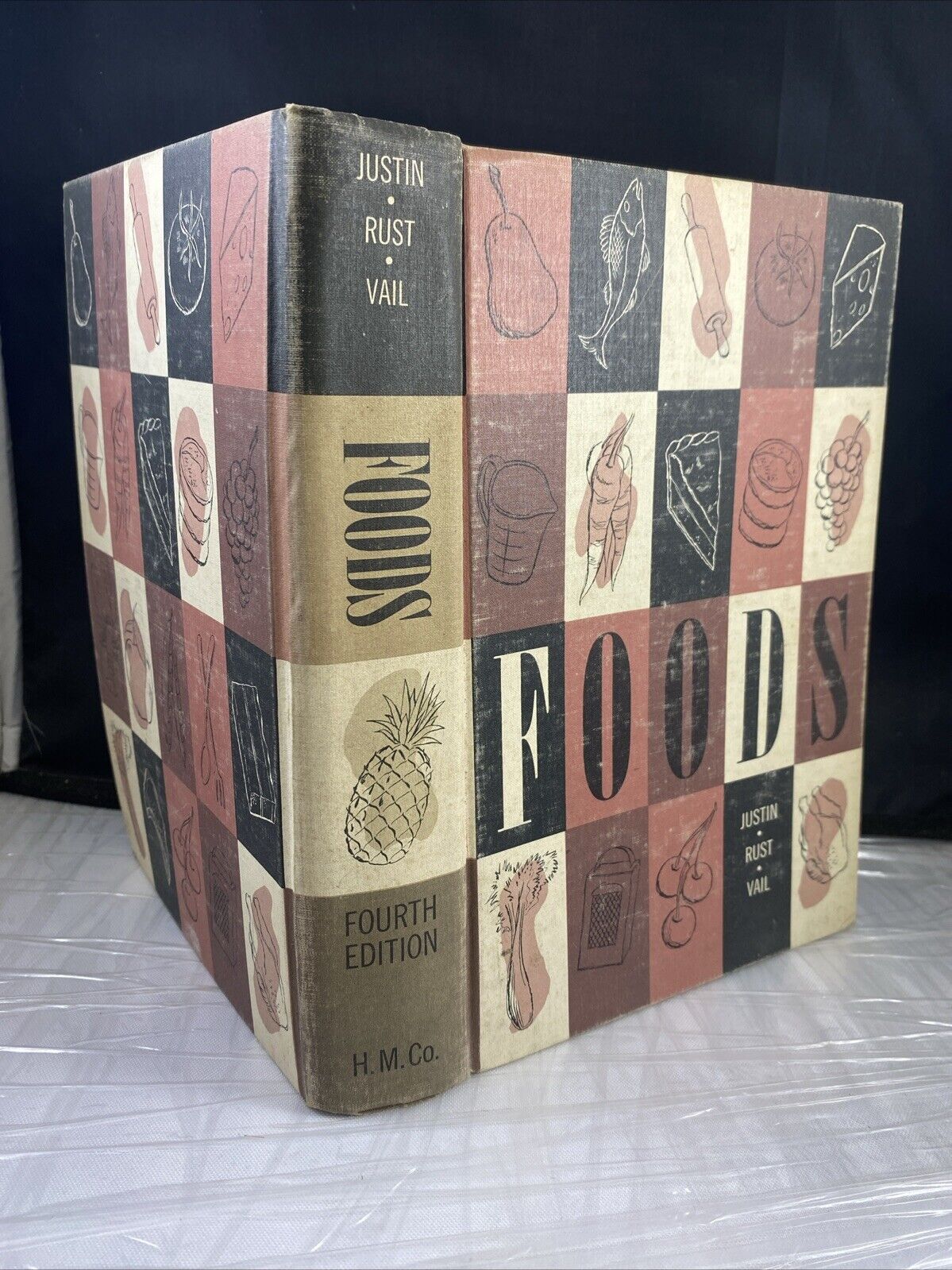 Foods Cookbook Justin Rust Vail 1956 Riverside Vintage College Cooking Textbook