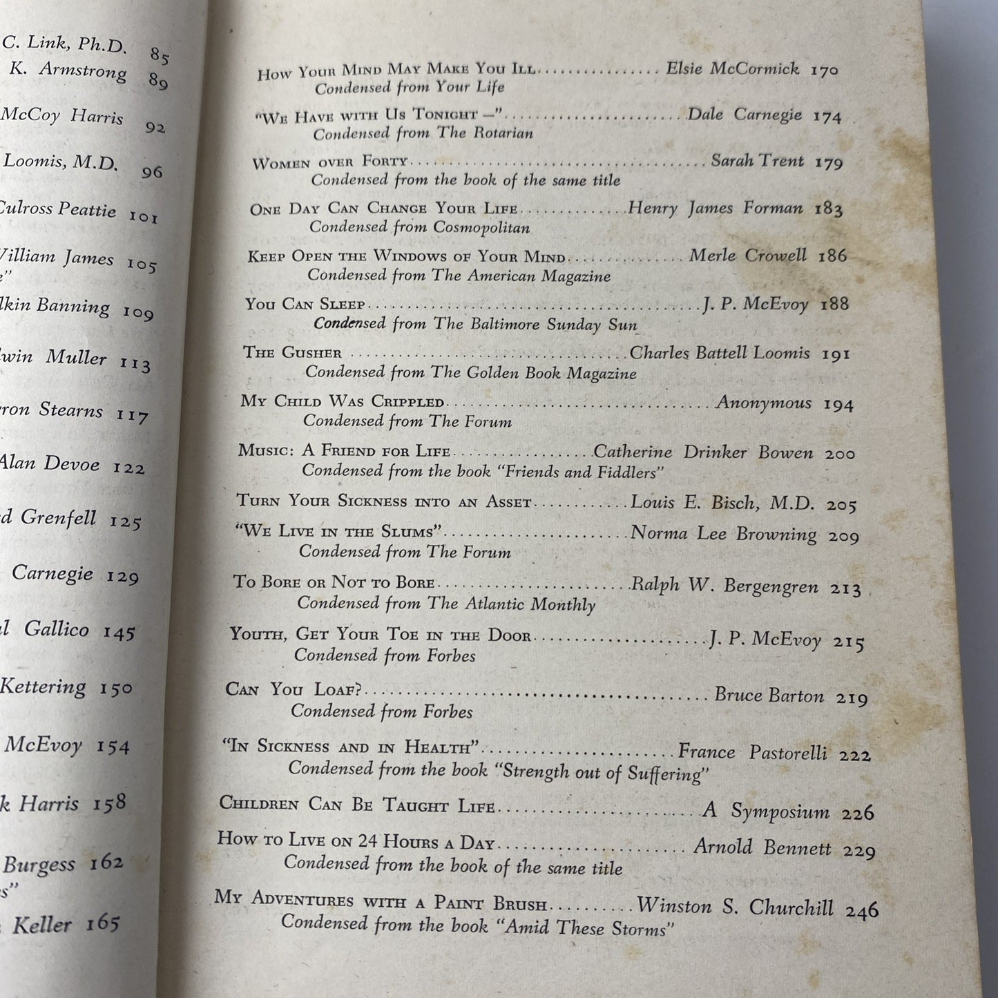 Getting the Most out of Life, Anthology Reader's Digest, 1946 Vintage Self Help