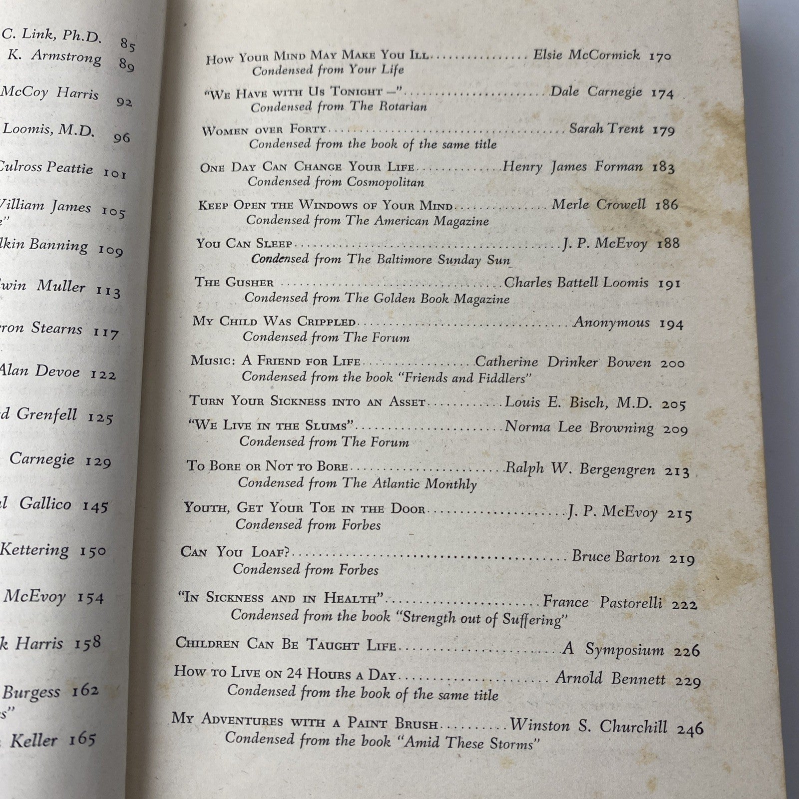 Getting the Most out of Life, Anthology Reader's Digest, 1946 Vintage Self Help