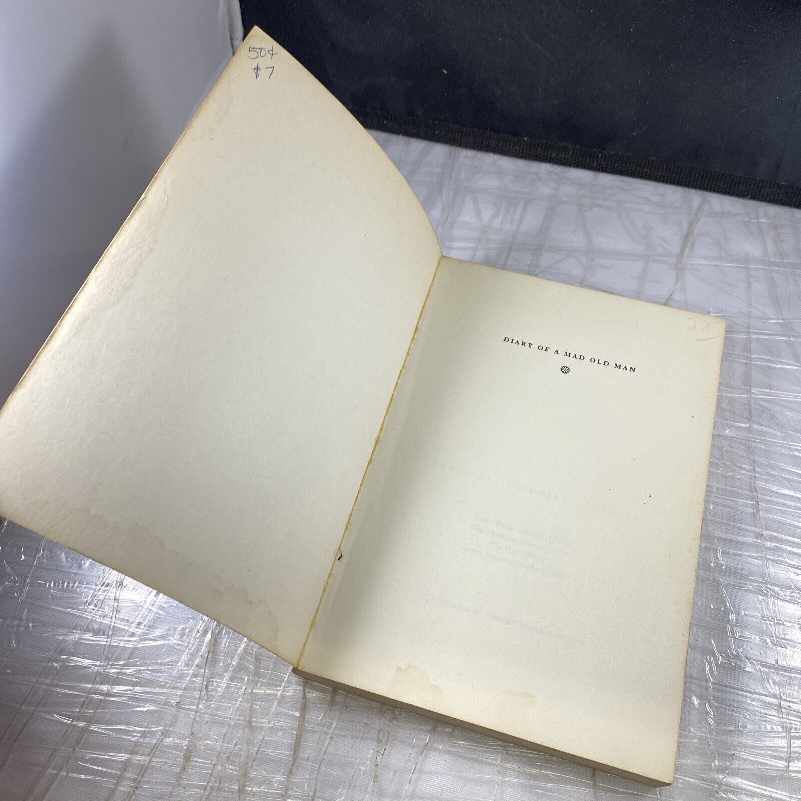 DIARY OF A MAD OLD MAN junichiro tanizaki PAPERBACK 1981 1st Perigree Memoir Bio