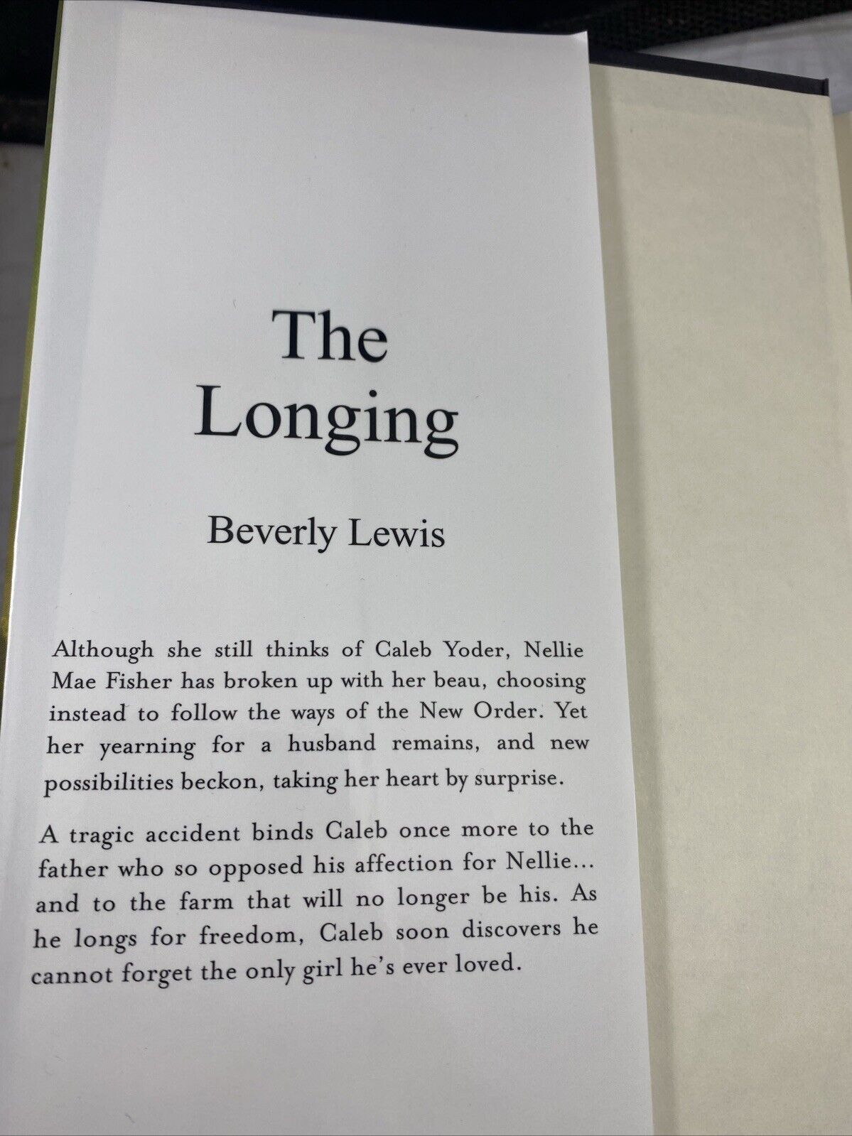 The Longing: A Novel - Hardcover By Beverly Lewis - VERY GOOD BCE