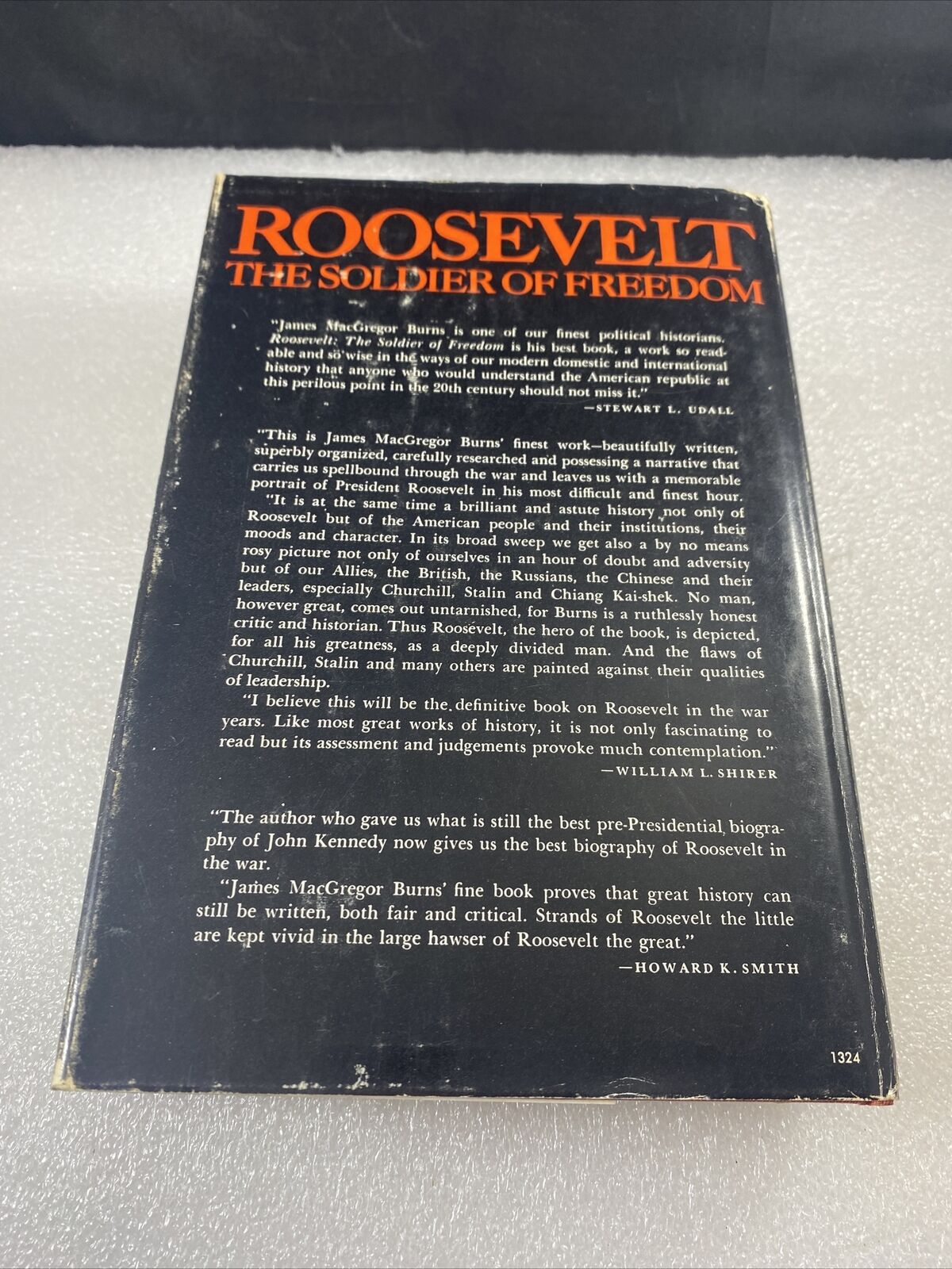 Roosevelt The Soldier of Freedom-James MacGregor Burns Vintage 80s Political His