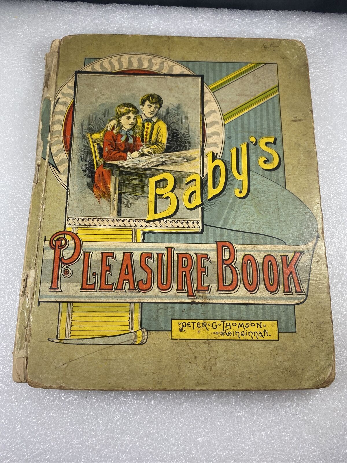 Baby's Pleasure Book by Peter G Thompson Antique Kids Book 1800s 1886 Rare Book