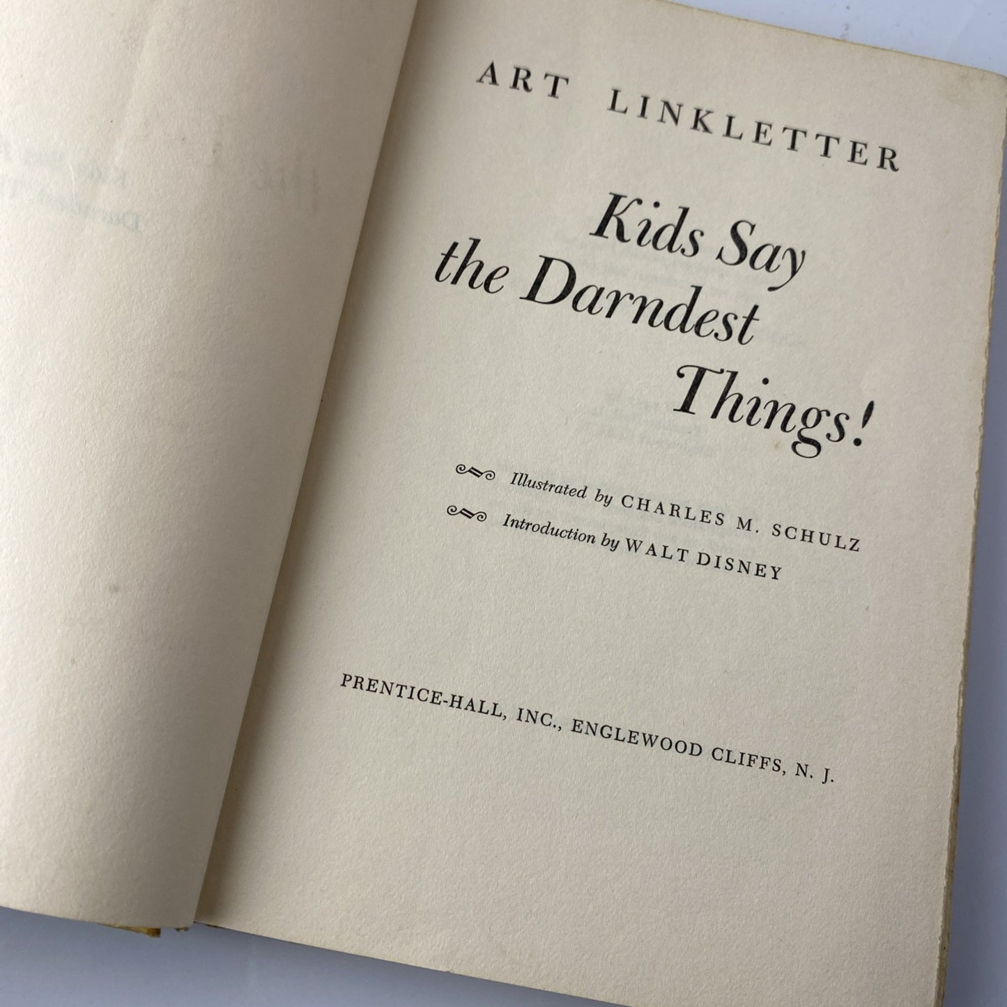 1958 Art Linkletter Kids Say the Darnest Things Charles M Schulz / Walt Disney