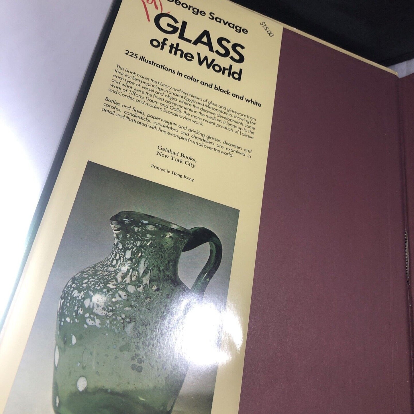 Glass Of The World By George Savage 70s Antique Collectibles Book Vintage