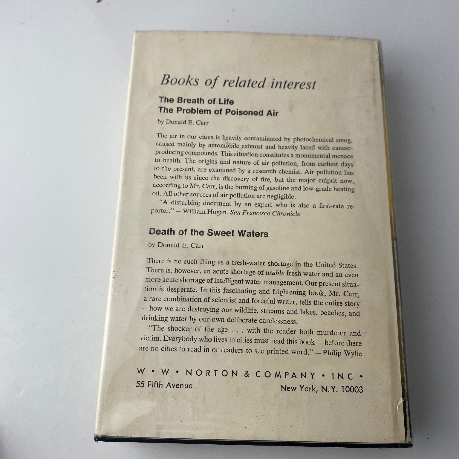 Our Precarious Habitat Melvin A. Benarde 1970 First Ed Environmental movement