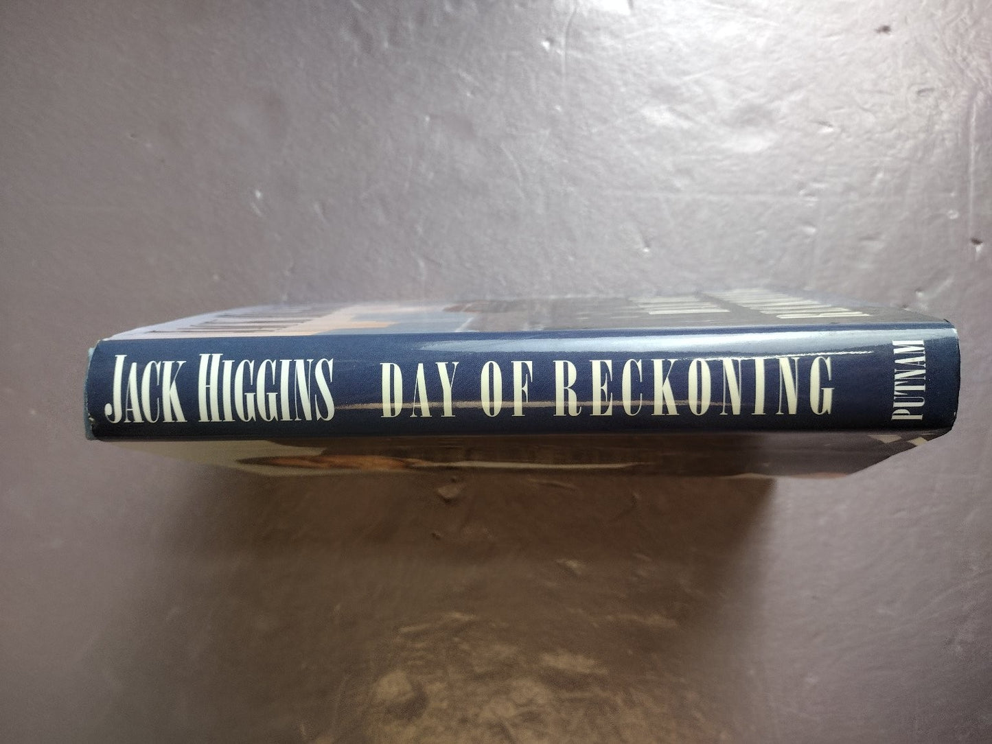 Day of Reckoning Jack Higgins 1998 Thriller G. P. Putnam's Sons Hardcover