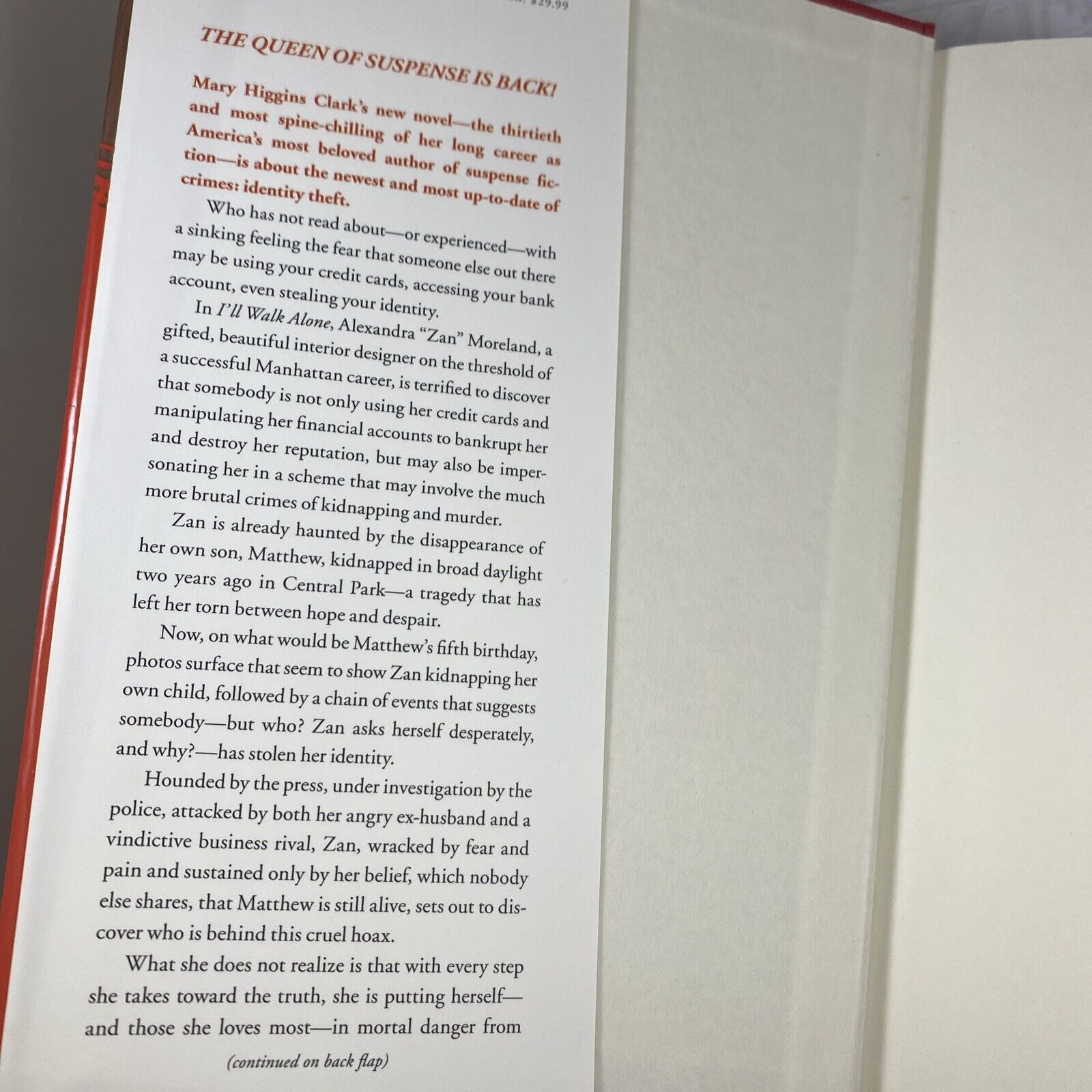 First Edition Hardcover Novels by Mary Higgins Clark First Print Very Good