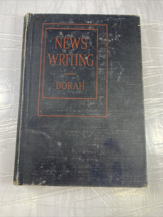 News Writing For High Schools by Leo Borah 1925 Hardcover Antique Text Book