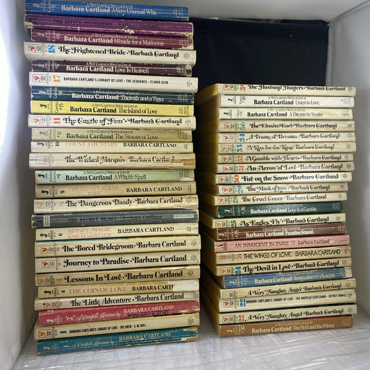 lot Of 160 Barbara Cartland Vintage Romance Paperback Book 50s 60s 70s 80s Novel